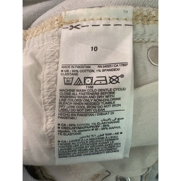 Old Navy High Rise OG Straight Short denim shorts Women’s Size 10 Raw Hem - Picture 6 of 9